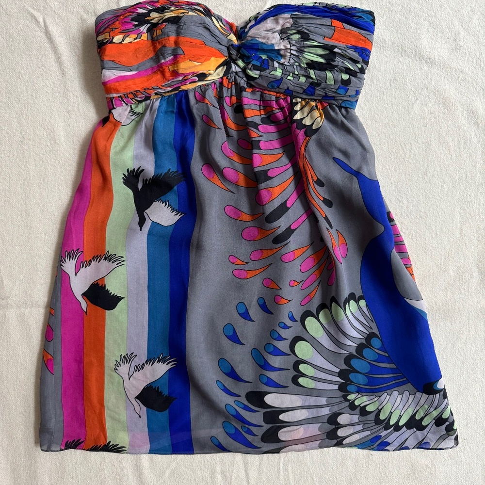 Tibi silk mini dress size 2